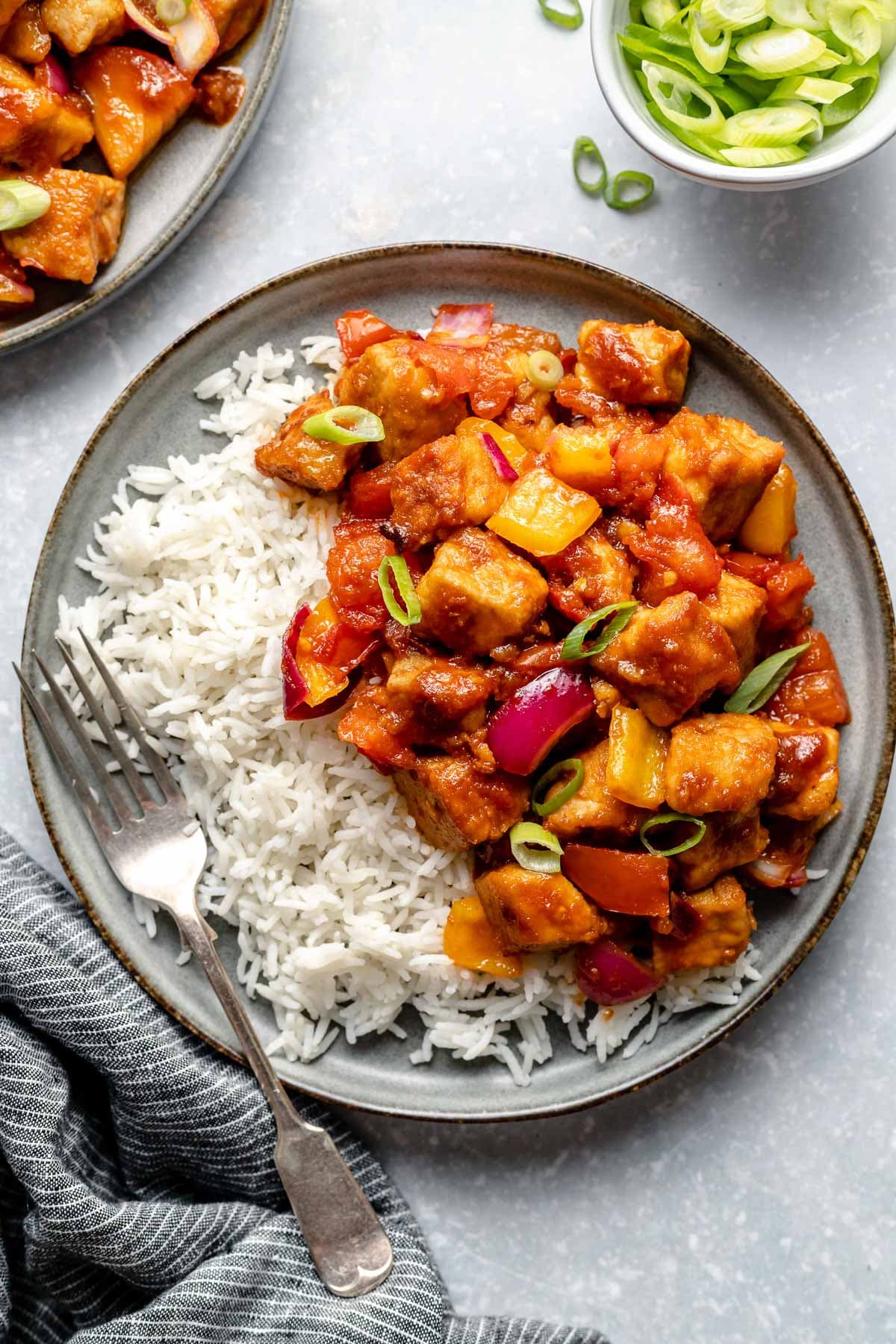 Sweet and Sour Pork with Fragrant Rice