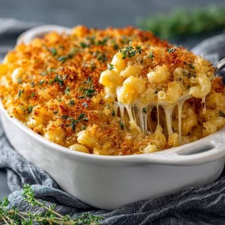 Macaroni Cheese, Herb Crust